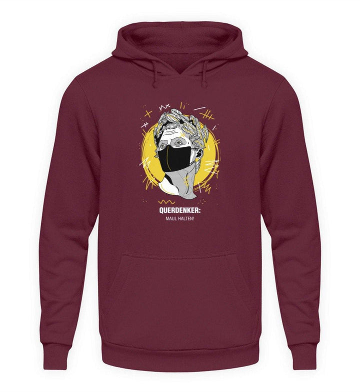 QUERDENKER: MAUL HALTEN HOODIE BUBEN • JULIUS CÄSAR-HARLEKINSHOP