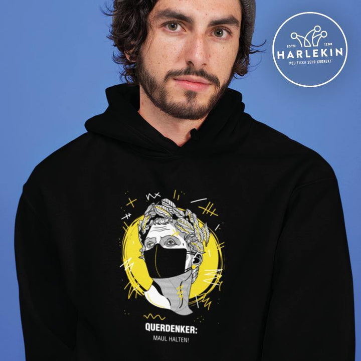 QUERDENKER: MAUL HALTEN HOODIE BUBEN • JULIUS CÄSAR-HARLEKINSHOP