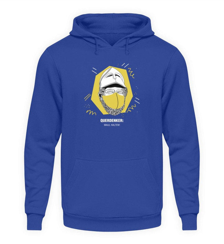QUERDENKER: MAUL HALTEN HOODIE BUBEN • PERIKLES-HARLEKINSHOP