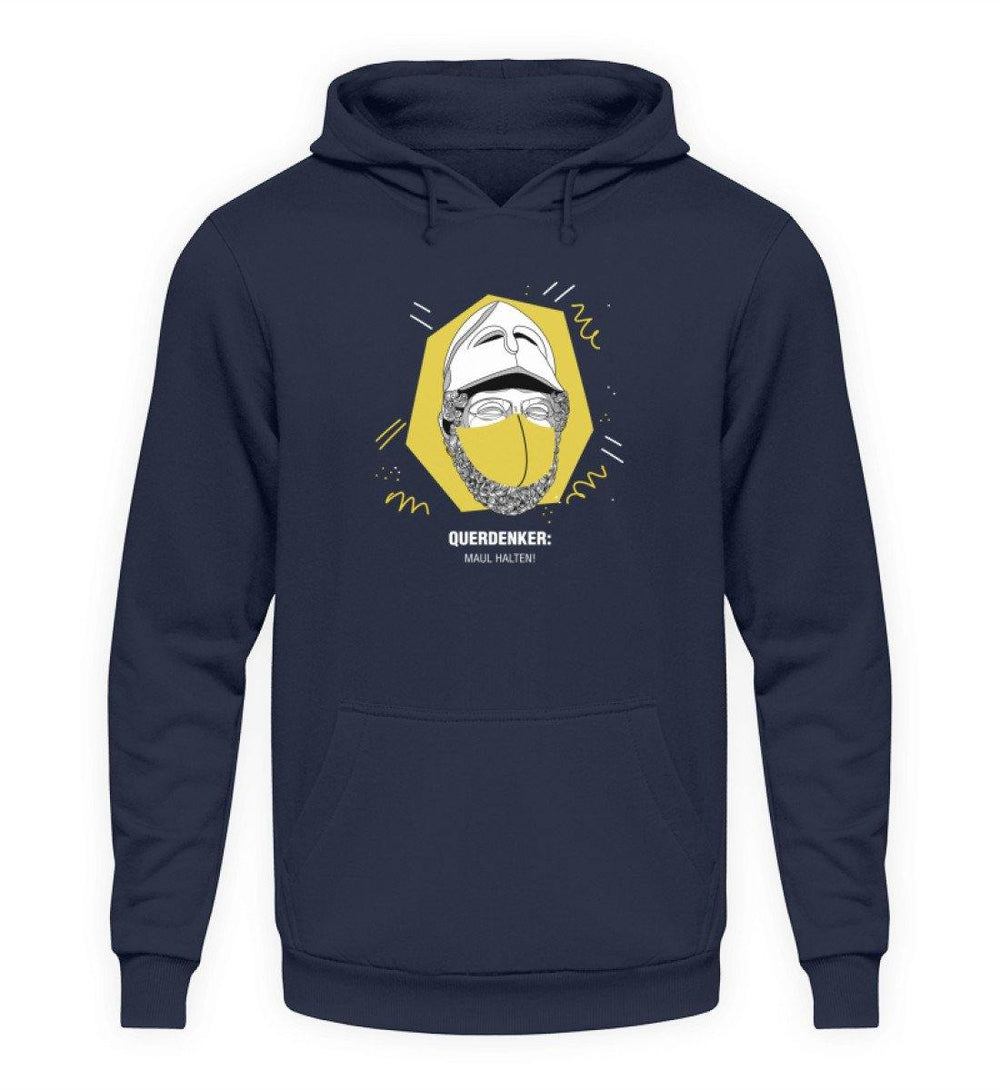 QUERDENKER: MAUL HALTEN HOODIE BUBEN • PERIKLES-HARLEKINSHOP