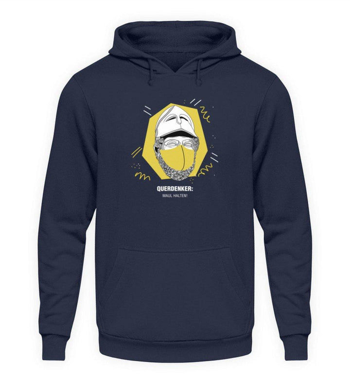 QUERDENKER: MAUL HALTEN HOODIE BUBEN • PERIKLES-HARLEKINSHOP