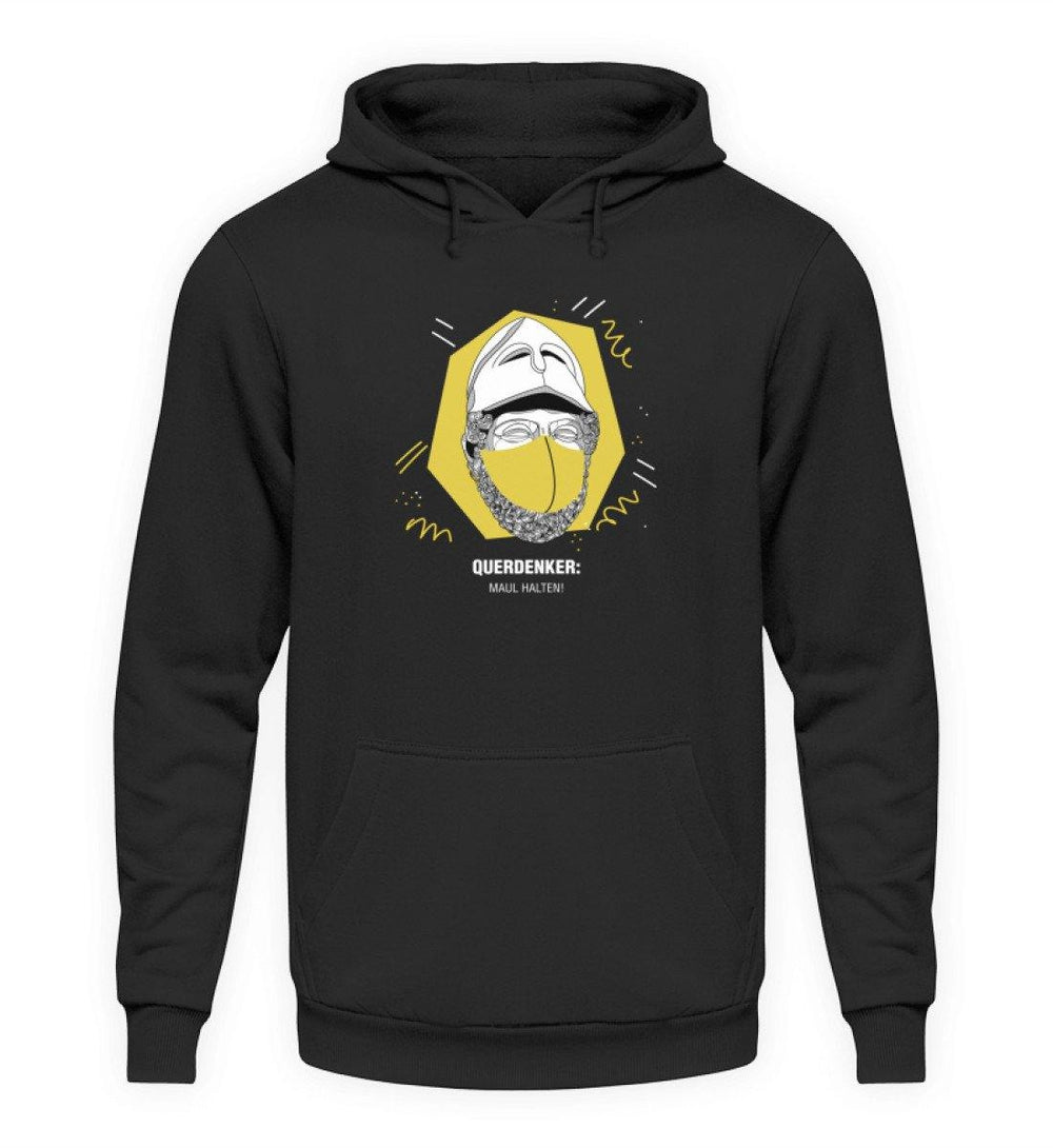QUERDENKER: MAUL HALTEN HOODIE BUBEN • PERIKLES-HARLEKINSHOP