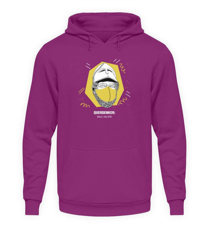 QUERDENKER: MAUL HALTEN HOODIE BUBEN • PERIKLES-HARLEKINSHOP