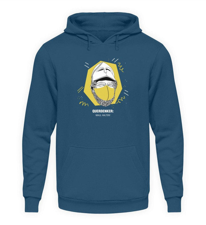 QUERDENKER: MAUL HALTEN HOODIE BUBEN • PERIKLES-HARLEKINSHOP