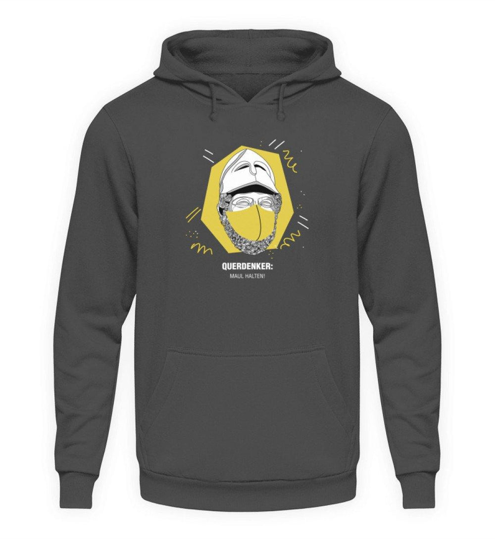 QUERDENKER: MAUL HALTEN HOODIE BUBEN • PERIKLES-HARLEKINSHOP
