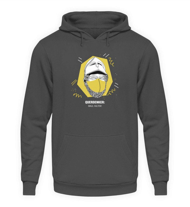QUERDENKER: MAUL HALTEN HOODIE BUBEN • PERIKLES-HARLEKINSHOP