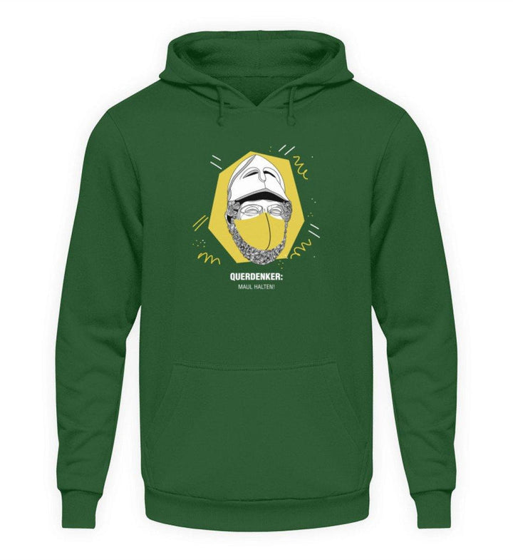 QUERDENKER: MAUL HALTEN HOODIE BUBEN • PERIKLES-HARLEKINSHOP
