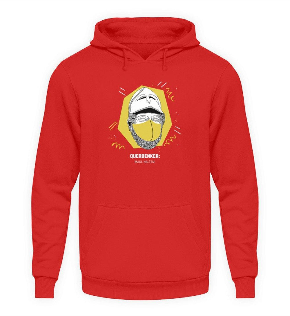 QUERDENKER: MAUL HALTEN HOODIE BUBEN • PERIKLES-HARLEKINSHOP