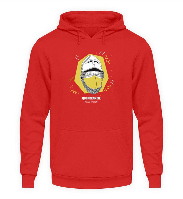 QUERDENKER: MAUL HALTEN HOODIE BUBEN • PERIKLES-HARLEKINSHOP