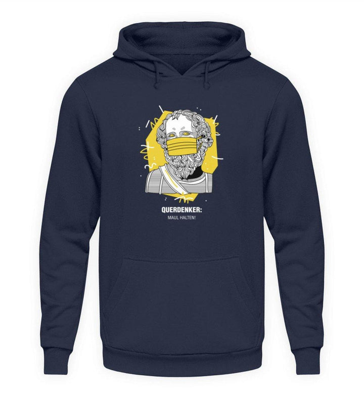 QUERDENKER: MAUL HALTEN HOODIE MÄDELS • ARCHIMEDES-HARLEKINSHOP