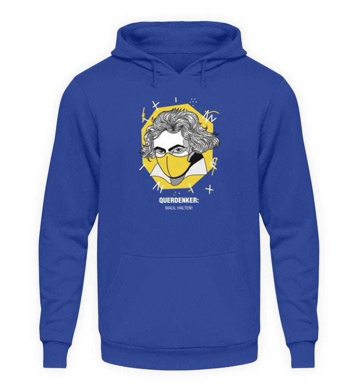 QUERDENKER: MAUL HALTEN HOODIE MÄDELS • BEETHOVEN-HARLEKINSHOP