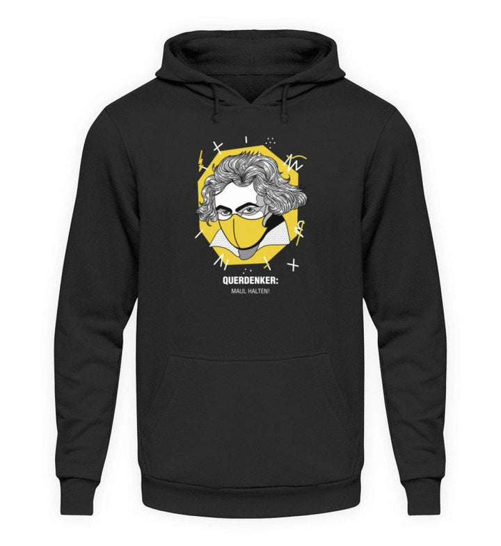 QUERDENKER: MAUL HALTEN HOODIE MÄDELS • BEETHOVEN-HARLEKINSHOP