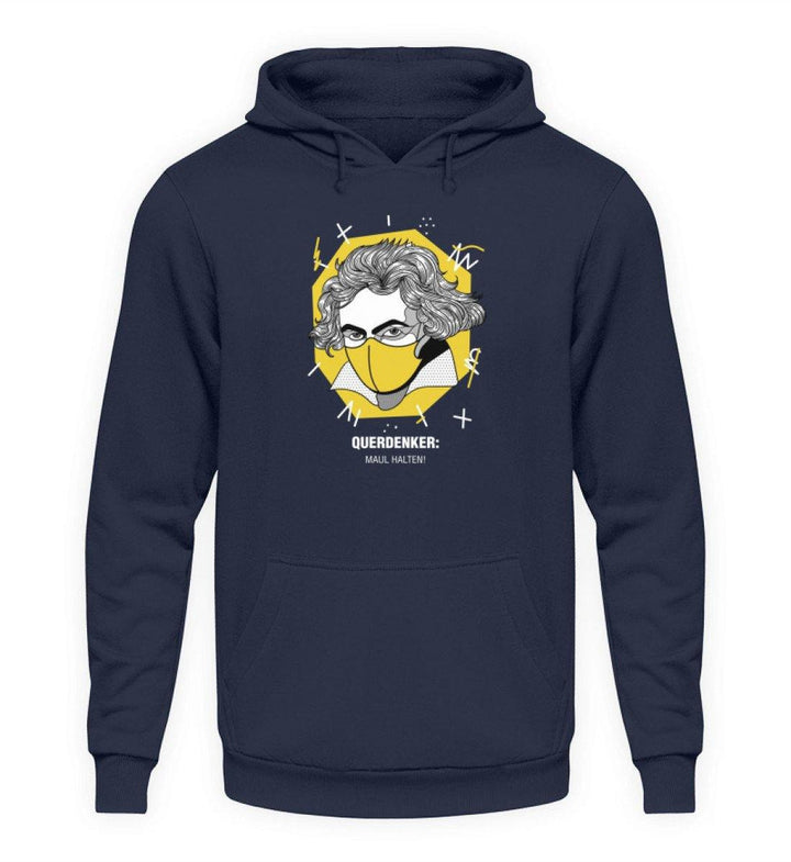QUERDENKER: MAUL HALTEN HOODIE MÄDELS • BEETHOVEN-HARLEKINSHOP
