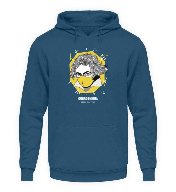 QUERDENKER: MAUL HALTEN HOODIE MÄDELS • BEETHOVEN-HARLEKINSHOP
