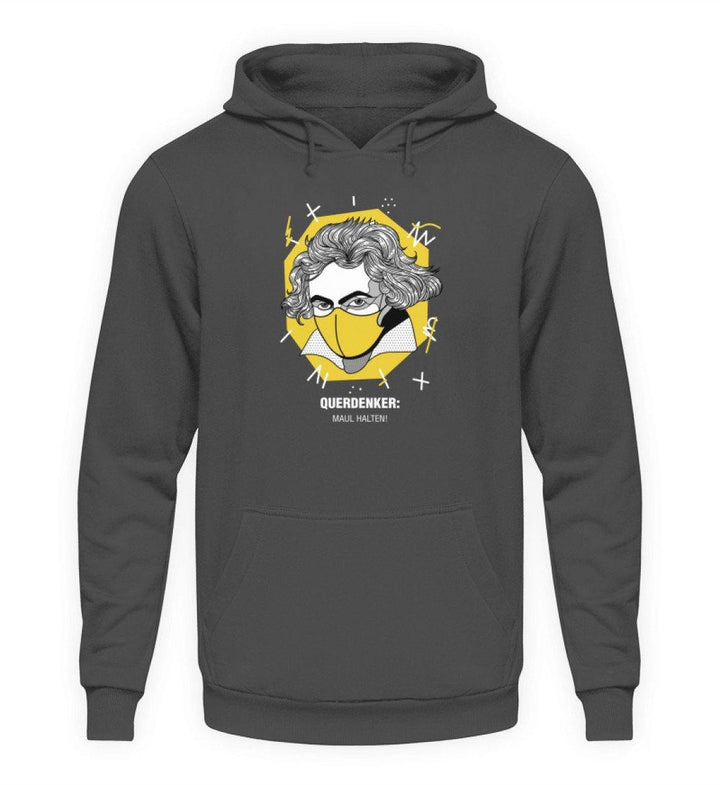 QUERDENKER: MAUL HALTEN HOODIE MÄDELS • BEETHOVEN-HARLEKINSHOP