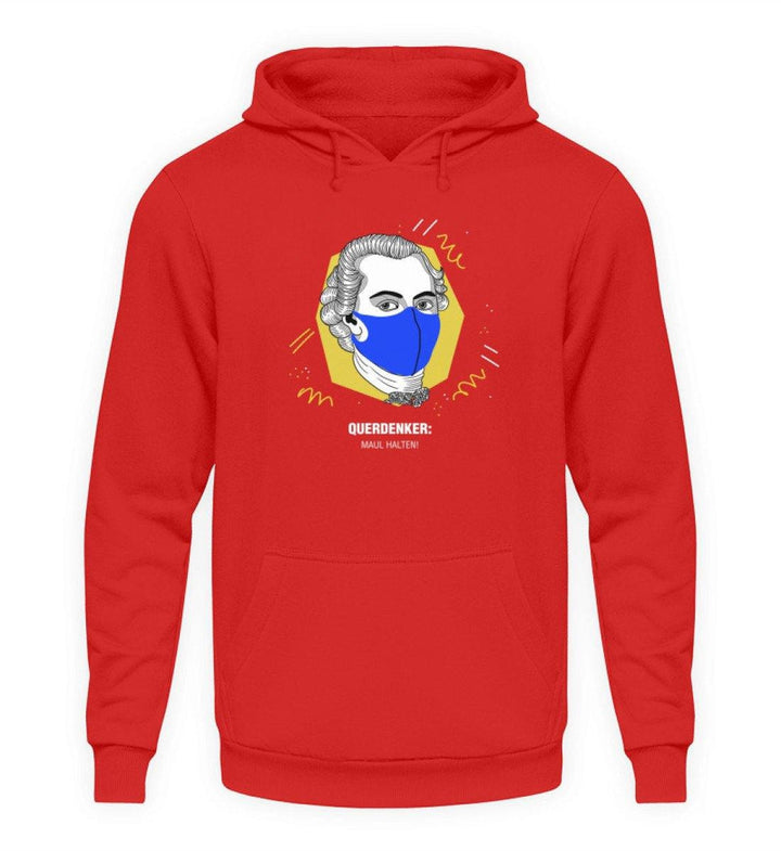 QUERDENKER: MAUL HALTEN HOODIE MÄDELS • IMMANUEL KANT-HARLEKINSHOP