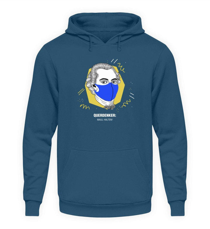 QUERDENKER: MAUL HALTEN HOODIE MÄDELS • IMMANUEL KANT-HARLEKINSHOP