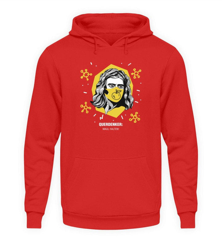 QUERDENKER: MAUL HALTEN HOODIE MÄDELS • ISAAC NEWTON-HARLEKINSHOP