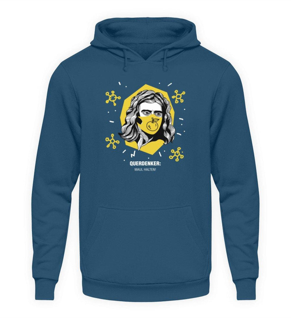 QUERDENKER: MAUL HALTEN HOODIE MÄDELS • ISAAC NEWTON-HARLEKINSHOP