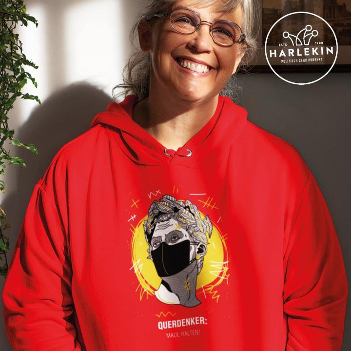 QUERDENKER: MAUL HALTEN HOODIE MÄDELS • JULIUS CÄSAR-HARLEKINSHOP