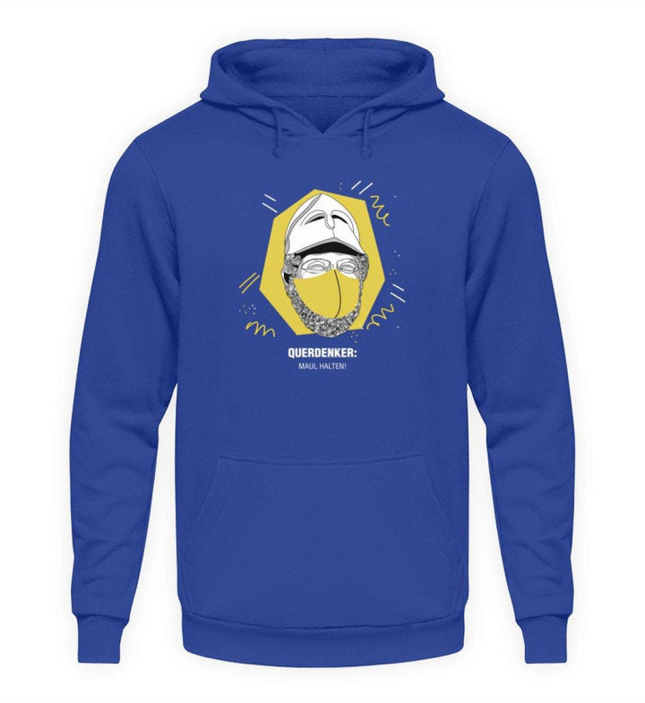 QUERDENKER: MAUL HALTEN HOODIE MÄDELS • PERIKLES-HARLEKINSHOP
