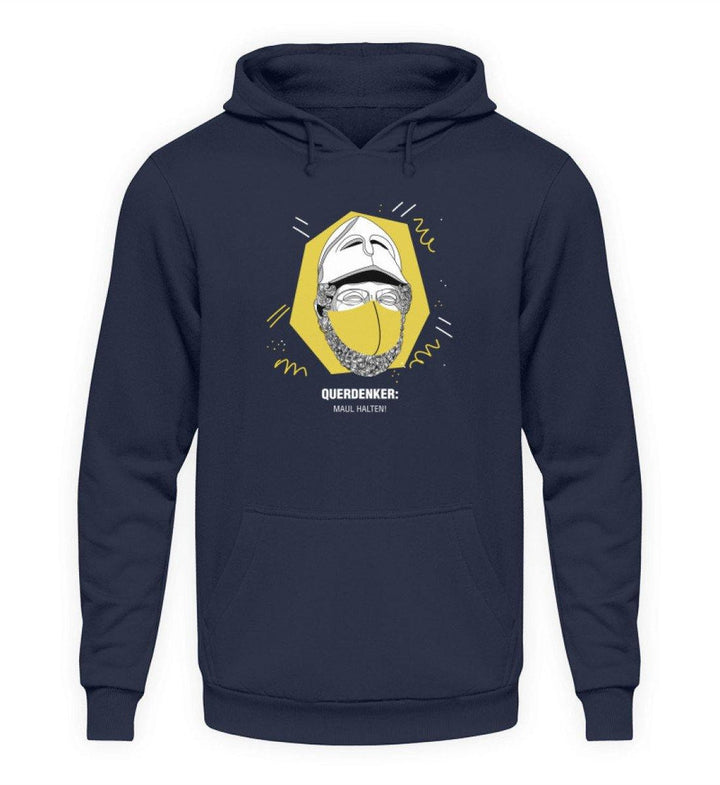 QUERDENKER: MAUL HALTEN HOODIE MÄDELS • PERIKLES-HARLEKINSHOP