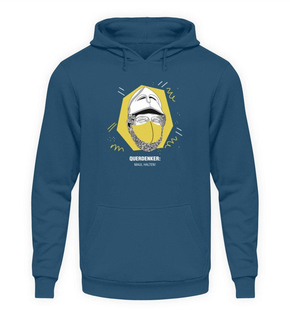 QUERDENKER: MAUL HALTEN HOODIE MÄDELS • PERIKLES-HARLEKINSHOP