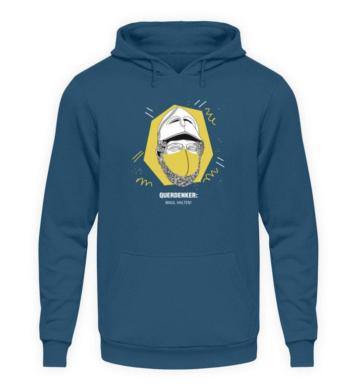 QUERDENKER: MAUL HALTEN HOODIE MÄDELS • PERIKLES-HARLEKINSHOP