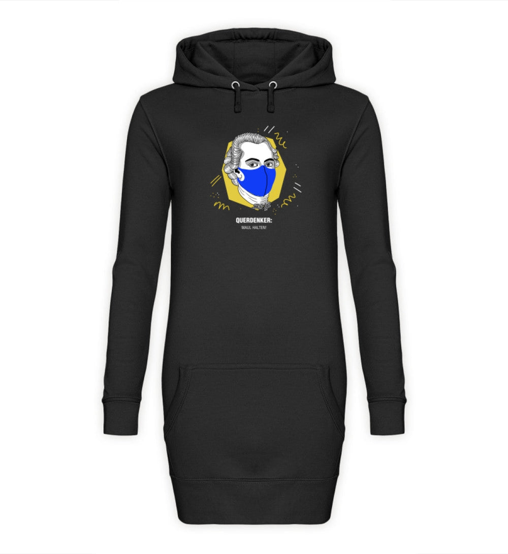QUERDENKER: MAUL HALTEN HOODIEKLEID MÄDELS • IMMANUEL KANT-HARLEKINSHOP