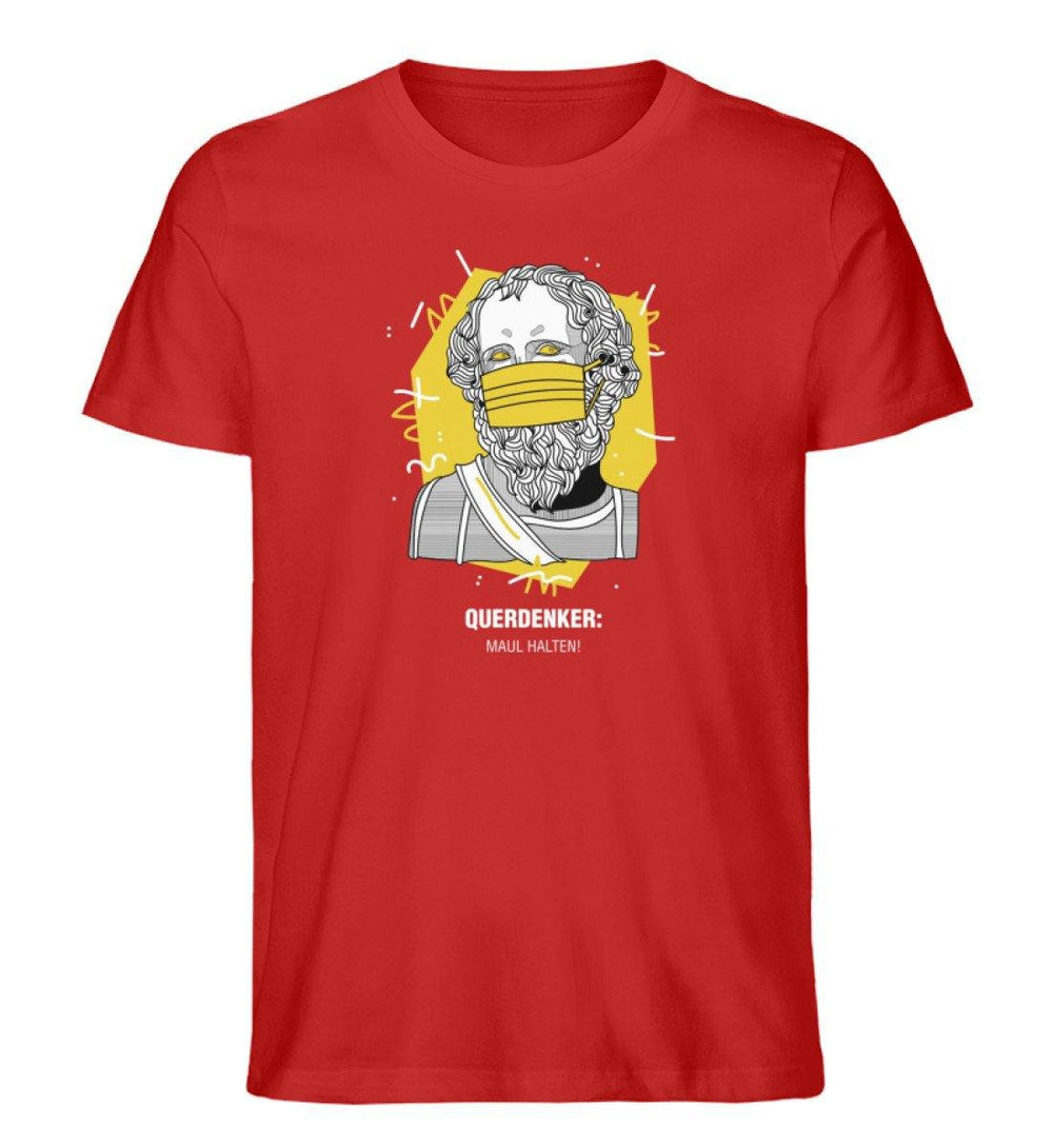 QUERDENKER: MAUL HALTEN ORGANIC SHIRT BUBEN • ARCHIMEDES-HARLEKINSHOP