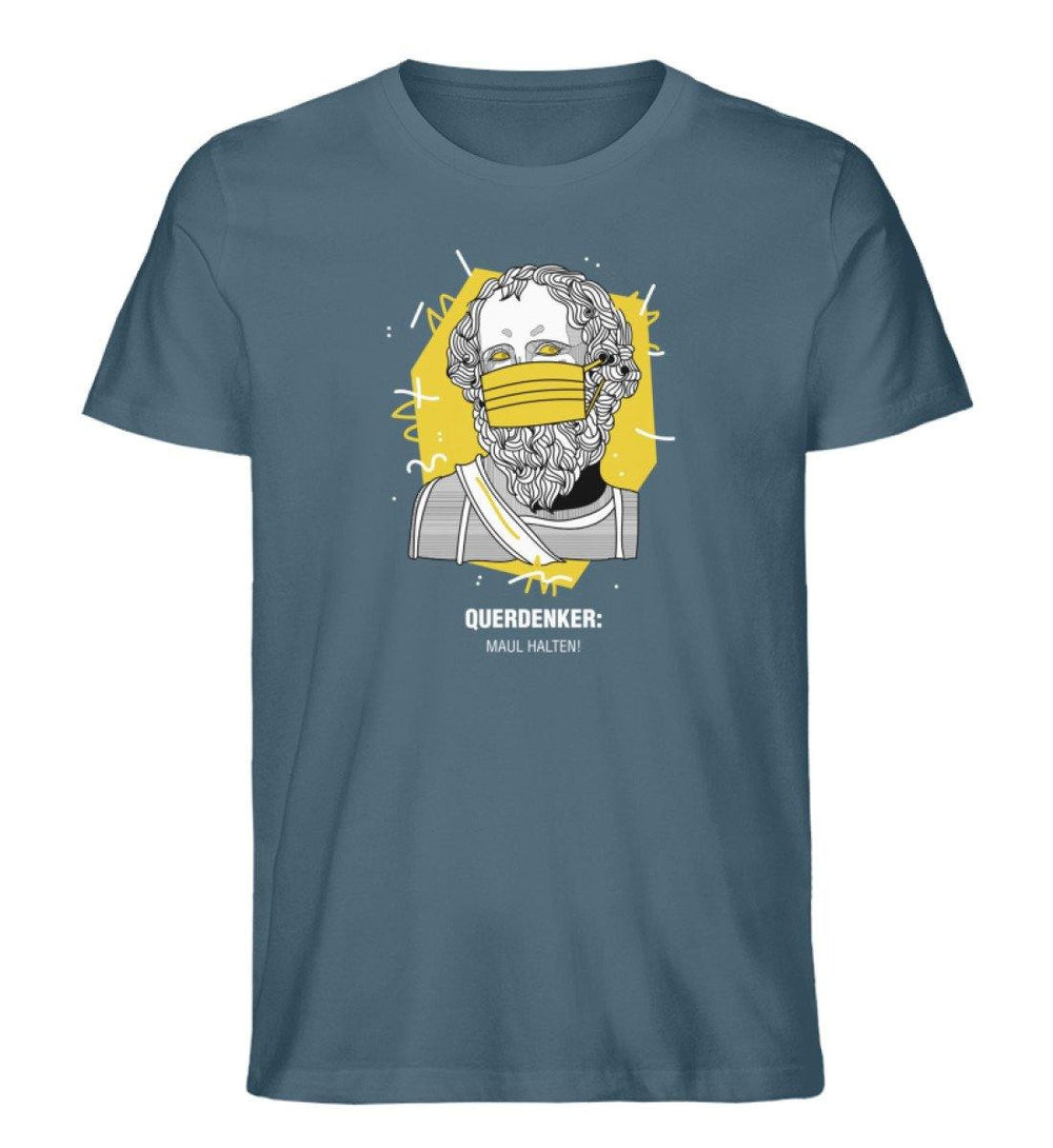 QUERDENKER: MAUL HALTEN ORGANIC SHIRT BUBEN • ARCHIMEDES-HARLEKINSHOP