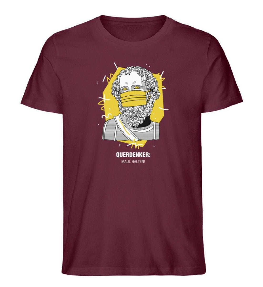 QUERDENKER: MAUL HALTEN ORGANIC SHIRT BUBEN • ARCHIMEDES-HARLEKINSHOP
