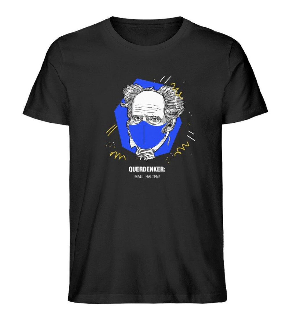 QUERDENKER: MAUL HALTEN ORGANIC SHIRT BUBEN • ARTHUR SCHOPENHAUER-HARLEKINSHOP