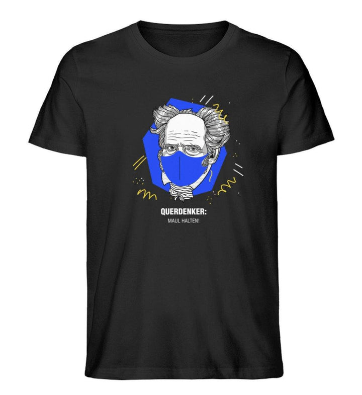 QUERDENKER: MAUL HALTEN ORGANIC SHIRT BUBEN • ARTHUR SCHOPENHAUER-HARLEKINSHOP