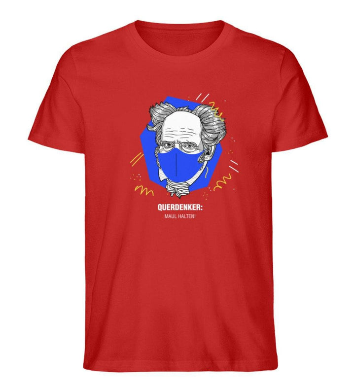 QUERDENKER: MAUL HALTEN ORGANIC SHIRT BUBEN • ARTHUR SCHOPENHAUER-HARLEKINSHOP