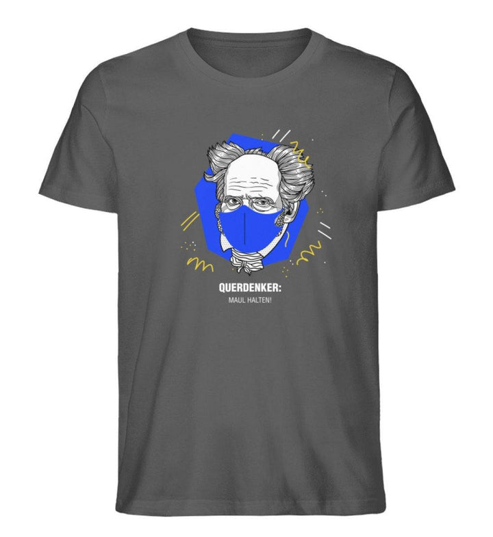 QUERDENKER: MAUL HALTEN ORGANIC SHIRT BUBEN • ARTHUR SCHOPENHAUER-HARLEKINSHOP