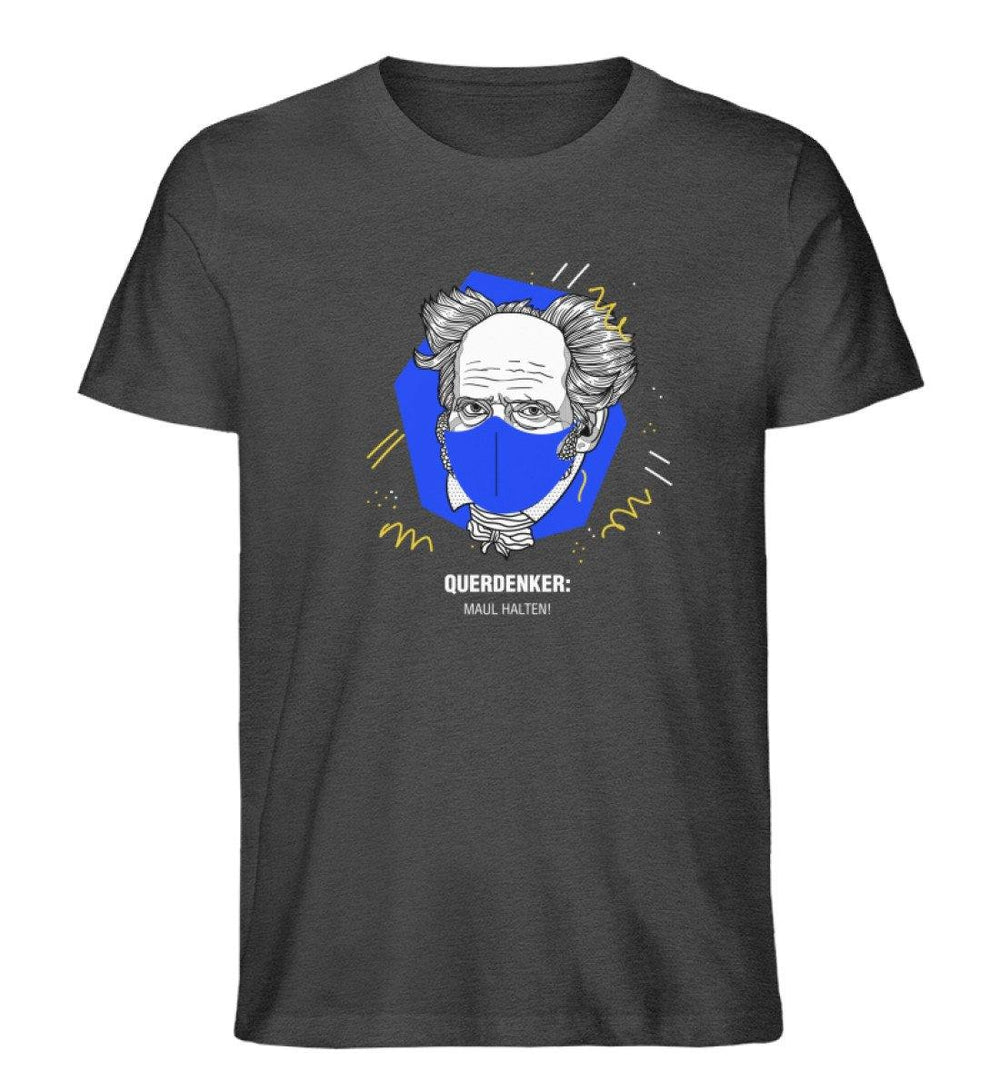 QUERDENKER: MAUL HALTEN ORGANIC SHIRT BUBEN • ARTHUR SCHOPENHAUER-HARLEKINSHOP