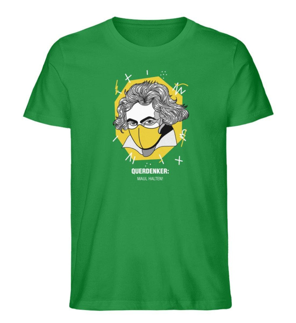 QUERDENKER: MAUL HALTEN ORGANIC SHIRT BUBEN • BEETHOVEN-HARLEKINSHOP