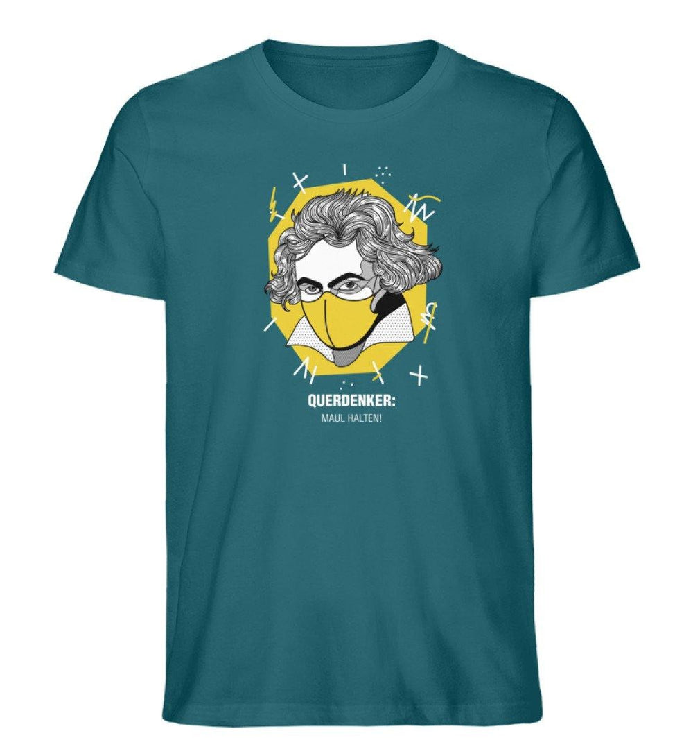 QUERDENKER: MAUL HALTEN ORGANIC SHIRT BUBEN • BEETHOVEN-HARLEKINSHOP