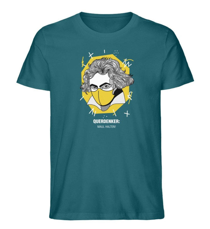 QUERDENKER: MAUL HALTEN ORGANIC SHIRT BUBEN • BEETHOVEN-HARLEKINSHOP