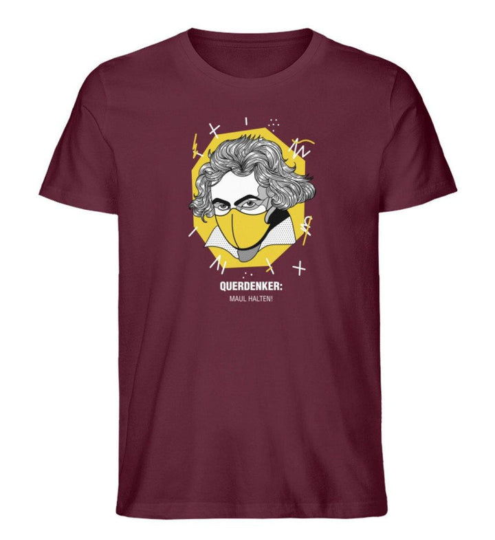 QUERDENKER: MAUL HALTEN ORGANIC SHIRT BUBEN • BEETHOVEN-HARLEKINSHOP