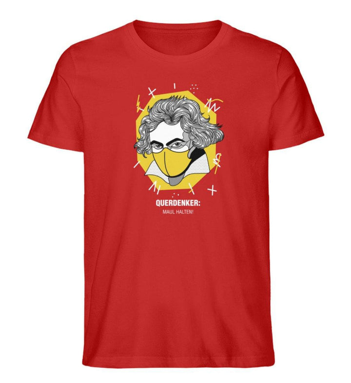 QUERDENKER: MAUL HALTEN ORGANIC SHIRT BUBEN • BEETHOVEN-HARLEKINSHOP