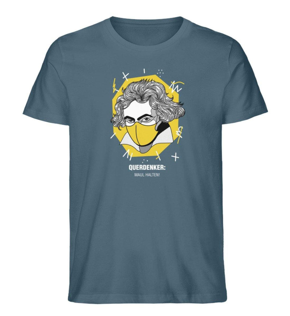 QUERDENKER: MAUL HALTEN ORGANIC SHIRT BUBEN • BEETHOVEN-HARLEKINSHOP