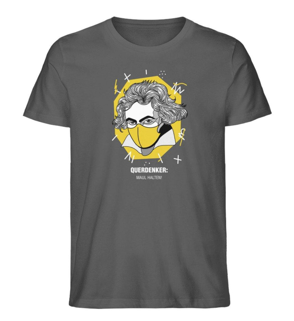 QUERDENKER: MAUL HALTEN ORGANIC SHIRT BUBEN • BEETHOVEN-HARLEKINSHOP