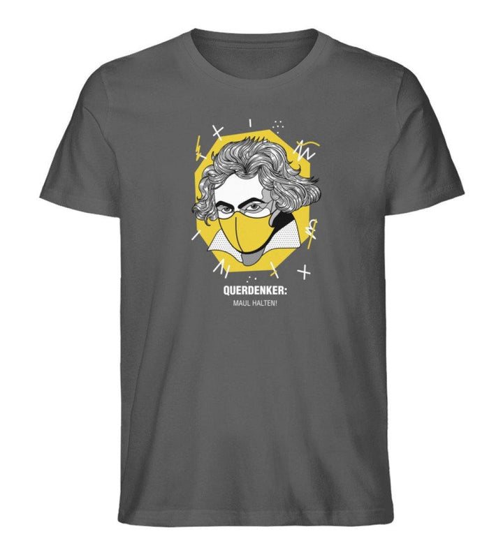 QUERDENKER: MAUL HALTEN ORGANIC SHIRT BUBEN • BEETHOVEN-HARLEKINSHOP