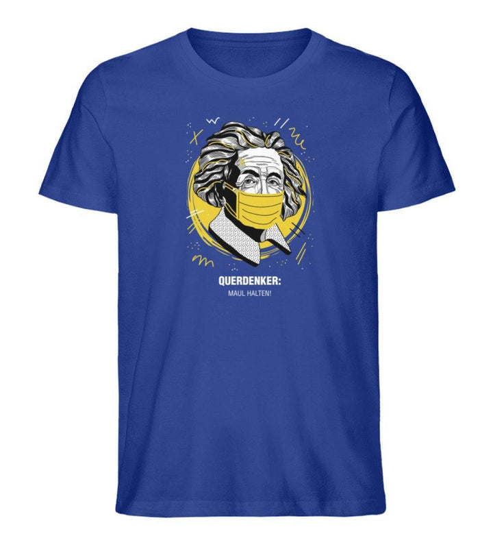 QUERDENKER: MAUL HALTEN ORGANIC SHIRT BUBEN • EINSTEIN-HARLEKINSHOP