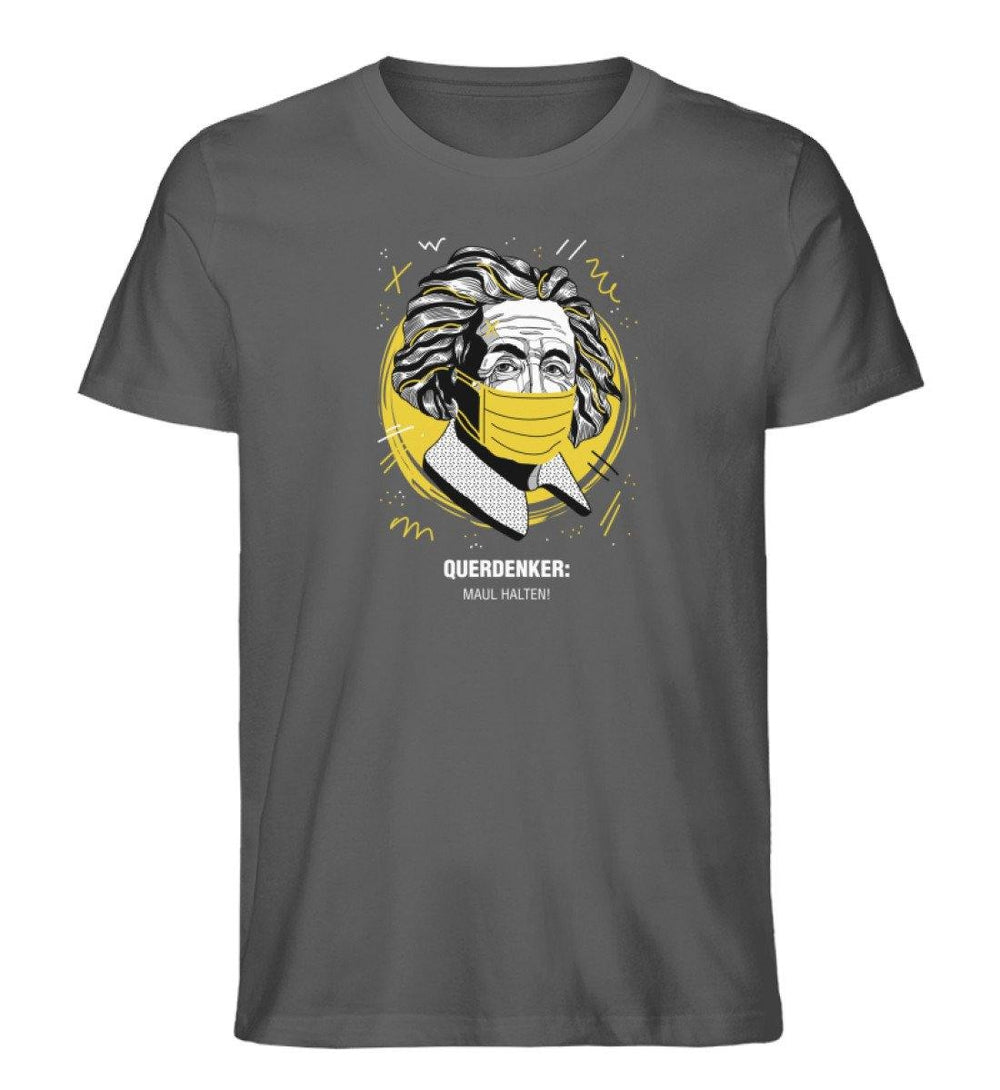 QUERDENKER: MAUL HALTEN ORGANIC SHIRT BUBEN • EINSTEIN-HARLEKINSHOP