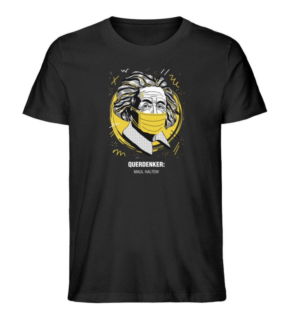 QUERDENKER: MAUL HALTEN ORGANIC SHIRT BUBEN • EINSTEIN-HARLEKINSHOP