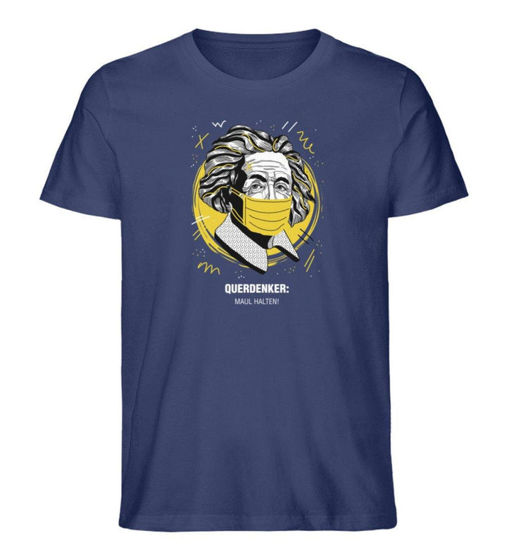 QUERDENKER: MAUL HALTEN ORGANIC SHIRT BUBEN • EINSTEIN-HARLEKINSHOP