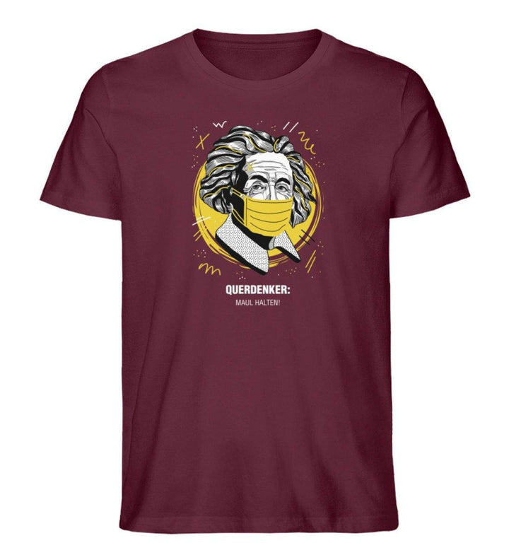 QUERDENKER: MAUL HALTEN ORGANIC SHIRT BUBEN • EINSTEIN-HARLEKINSHOP